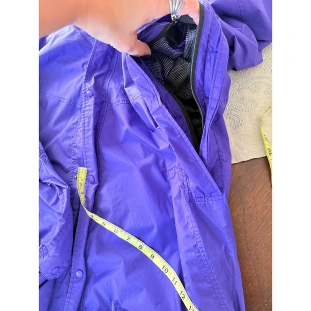 90s Vintage Marmot MemBrain Waterproof Hooded Rain Jacket Purple‎ Oversized 90s